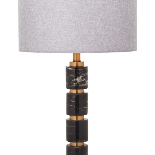 Meridia Grey Fabric Shade Table Lamp