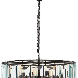 Bellezza Large Black 12 Light Pendant Light