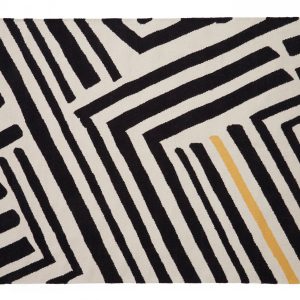 Vento Black and White Rug