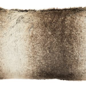 Levanté Mocha Ombre Rectangular Fur Cushion