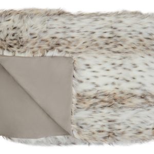 Levanté Animal Print Fur Throw