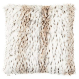 Levanté Animal Print Square Fur Cushion