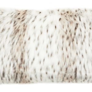 Levanté Animal Print Rectangular Fur Cushion