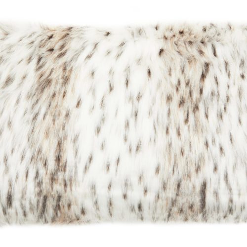 Levanté Animal Print Rectangular Fur Cushion