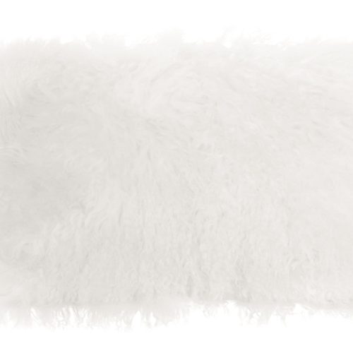 Maiolica Fur White Rectangular Cushion