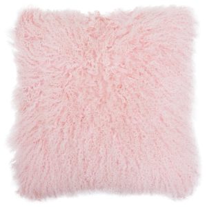 Maiolica Fur Pink Square Cushion