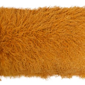 Maiolica Fur Ochre Rectangular Cushion