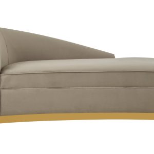 Brumelle Grey Left Arm Chaise Longue