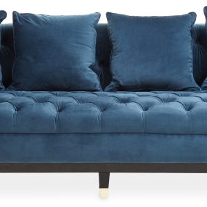 Sibilla 3 Seat Navy Fabric Sofa