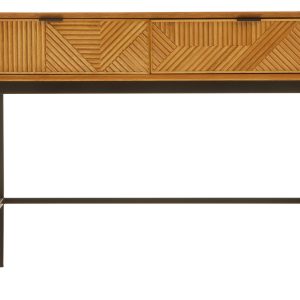 Jesolo Natural Finish Console Table with 2 Drawers