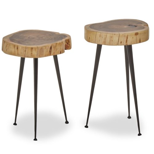 Nizza Set Of 2 Acacia Wood Side Tables