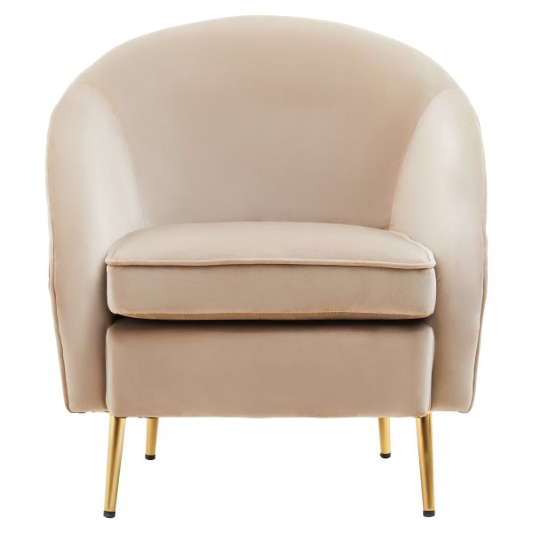 Ylenia Mink Velvet Armchair