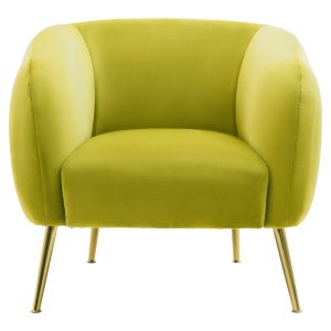 Ylenia Olive Velvet Armchair