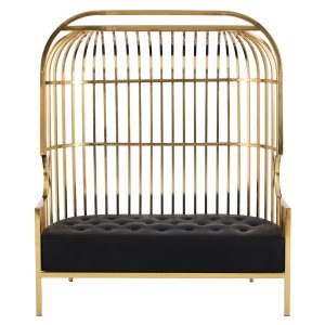 Edena Gold Dome Cage Two Seat Sofa