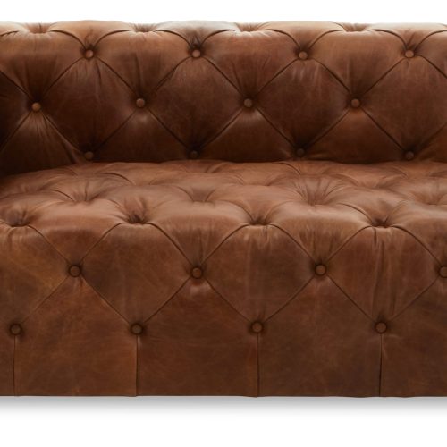 Hermosa Tufted Leather Right Arm Sofa