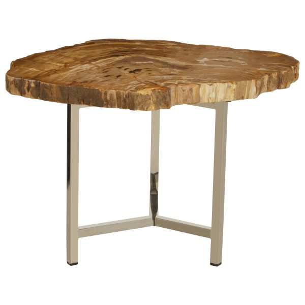 Ramioli Small Petrified Wood Side Table