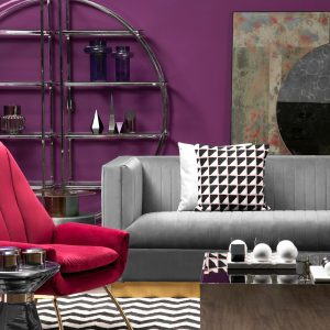 Opaline 3 Seat Grey Sofa