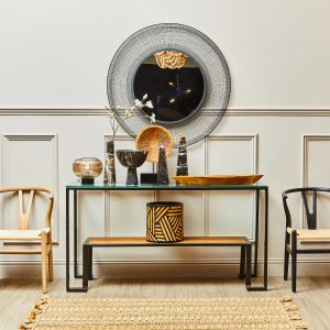 Selva Black Marble Tapered Vase