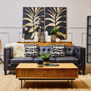 Lucente Wood Bead Chandelier