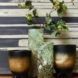 Arborea Large Wooden Black Ombre Planter