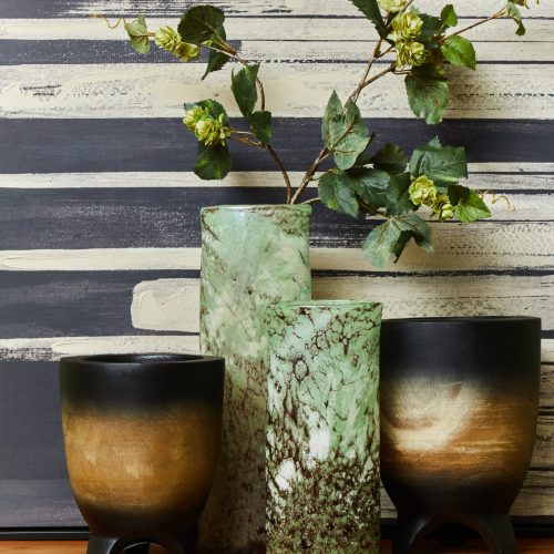 Arborea Large Wooden Black Ombre Planter