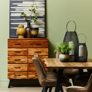 Arborea Large Wooden Ombre Vase