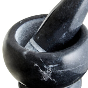 Marmo Black Marble Mortar and Pestle Set