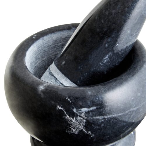 Marmo Black Marble Mortar and Pestle Set