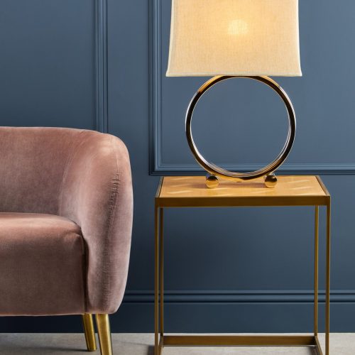 Ylenia Pink Velvet Armchair