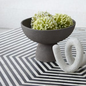 Fusione di Perla Striped Bone Inlay Coffee Table