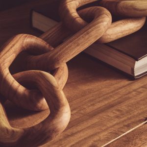 Cala Natural Wood 5 Link Chain Decor