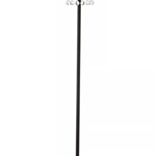 Hygge Clear Crystal Floor Lamp with Black Metal Hygge Clear Crystal Floor Lamp with Black Metal