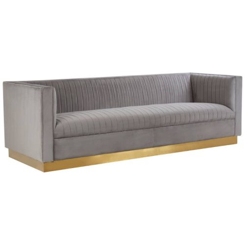 Opaline 3 Seat Grey Sofa