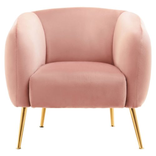Ylenia Pink Velvet Armchair