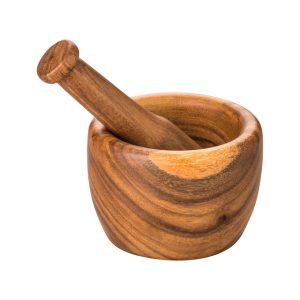 Kastella Acacia Wood Tapered Mortar and Pestle