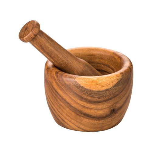 Kastella Acacia Wood Tapered Mortar and Pestle