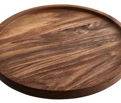 Rapallo Large Round Sheesham Wood Tray Rapallo Large Round Sheesham Wood Tray