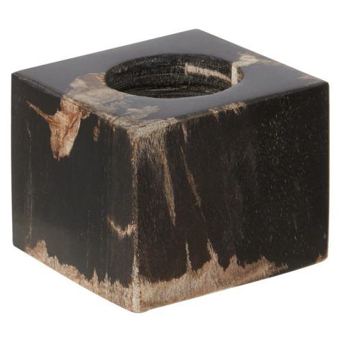 Ramioli  Dark Petrified Wood Tealight Holder