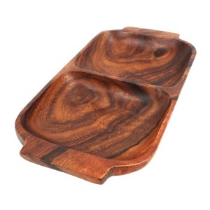 Kastella Acacaia Two Section Serving Dish With Handles
